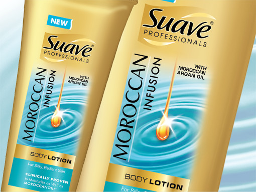 Suave Moroccan Infusion: new product packaging design