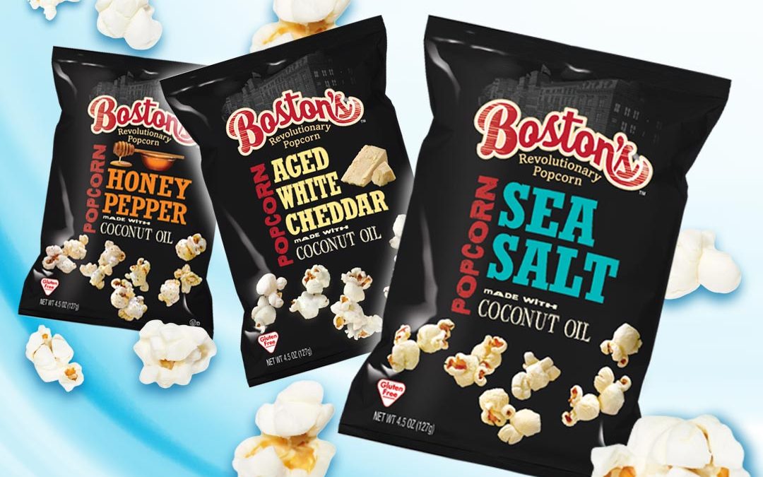 Bostons Popcorn: packaging graphics